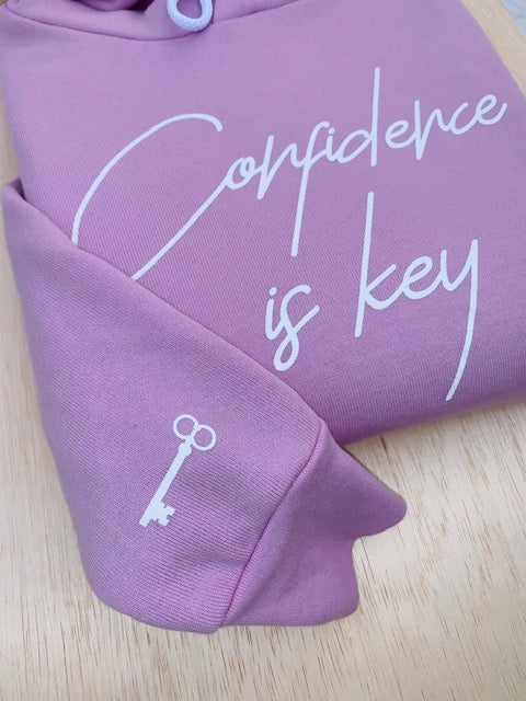 Lilac Unisex "Confidence is key" Hoodie
